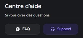 Bouton Live Support de hiSpin permettant d’accéder à l’assistance en direct.